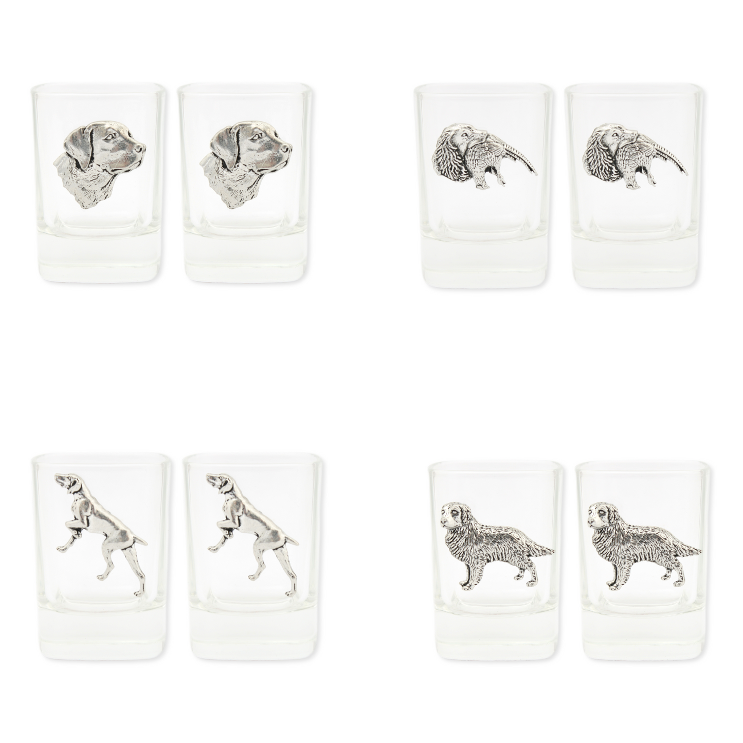 Gundogs Design Elevenses Pair of Spirit Shot Glasses
