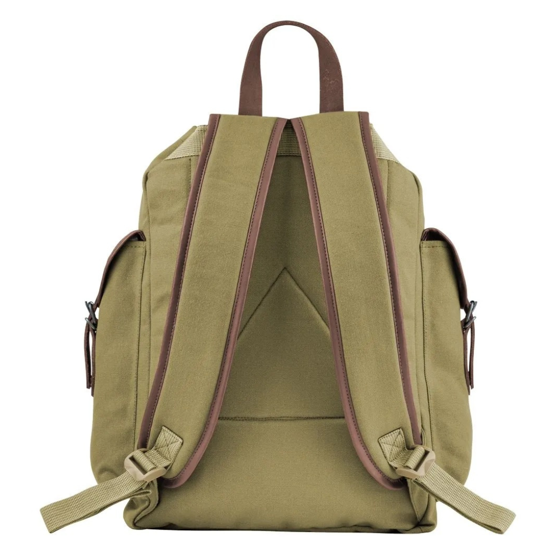 Personalised Canvas Day Rucksack Embossed Initials