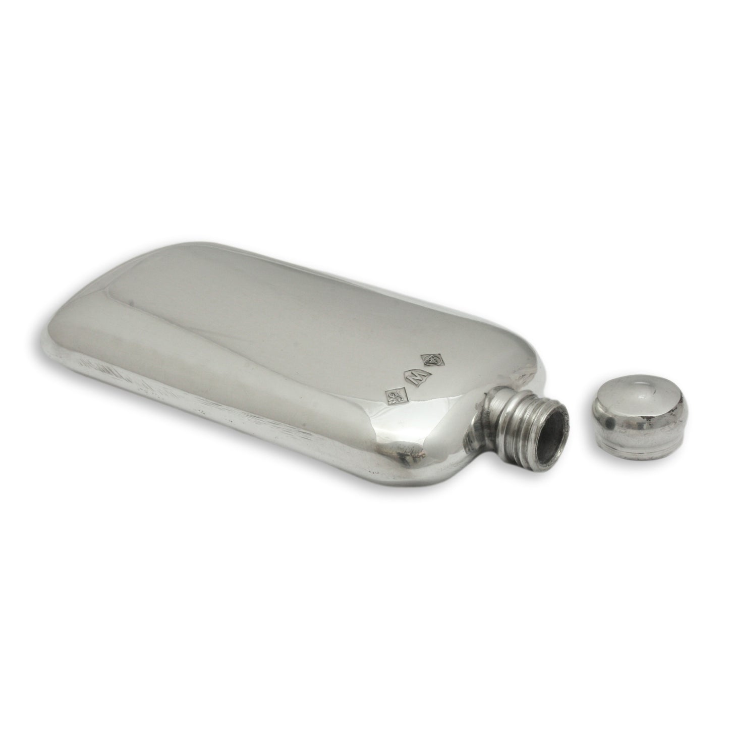 3oz Pewter Hip Flask Lid 