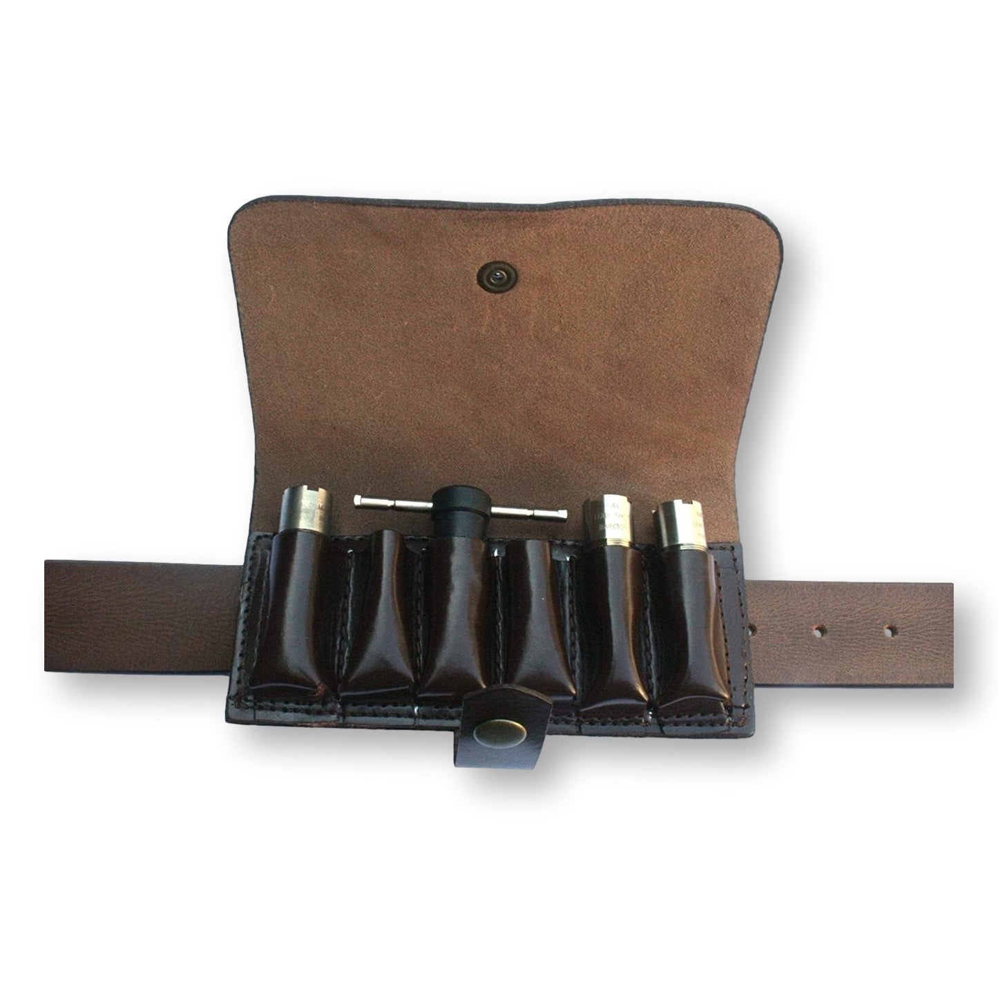 Leather Shotgun Choke & Cartridge Case Personalised