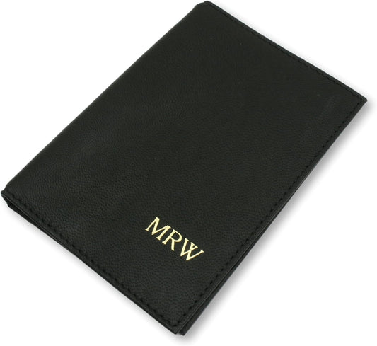 Black Leather Firearm Licence Holder With Personalised Initials