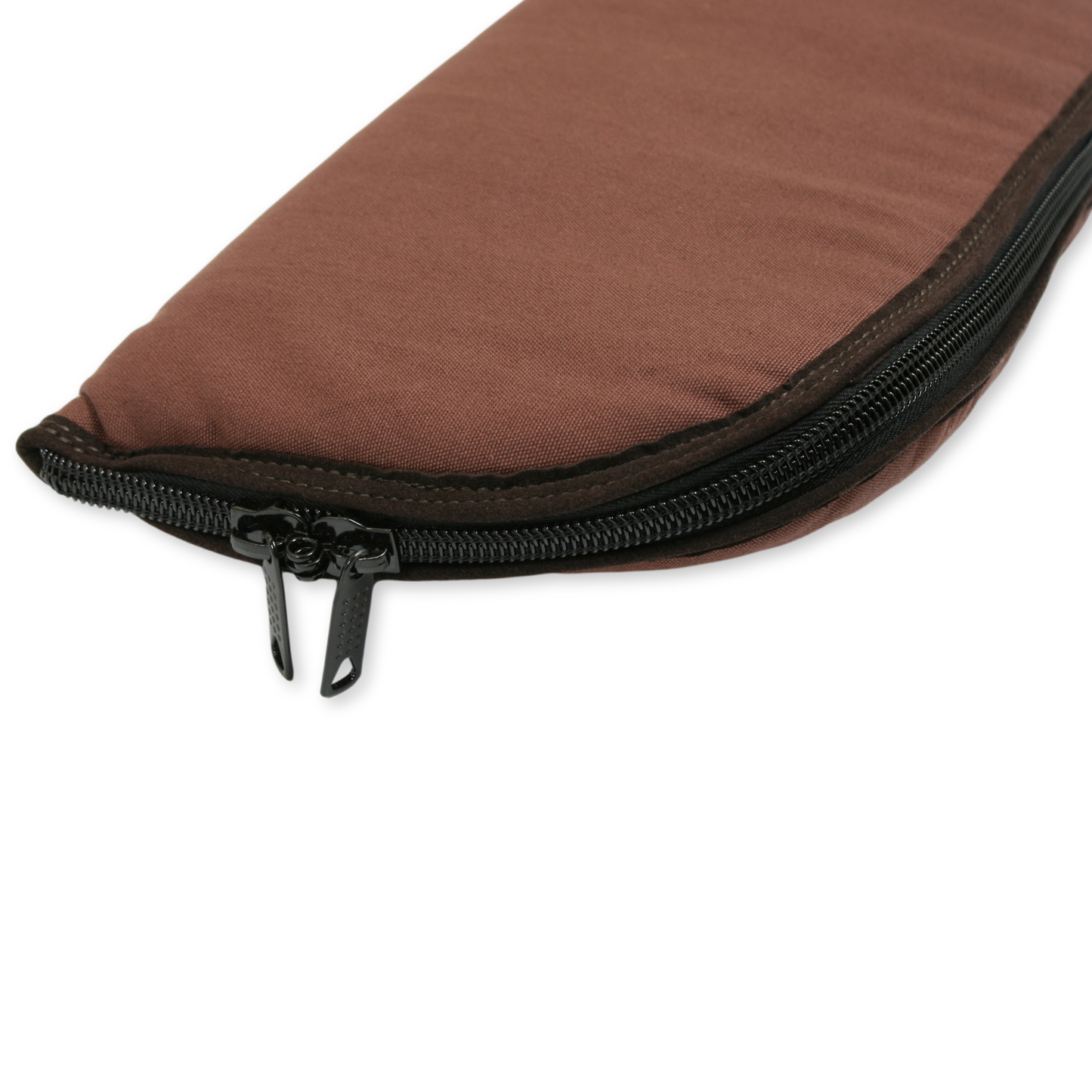 Brown Gunslip Zip Closure
