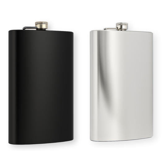 Personalised 64oz (1.8L) Hip Flask Stainless Steel With Captive Top