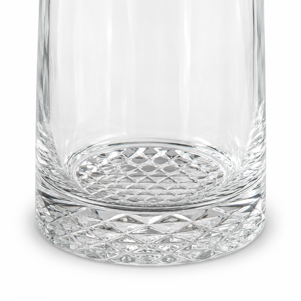12 Pointed Stag Round Glass Decanter With Chrome Stopper