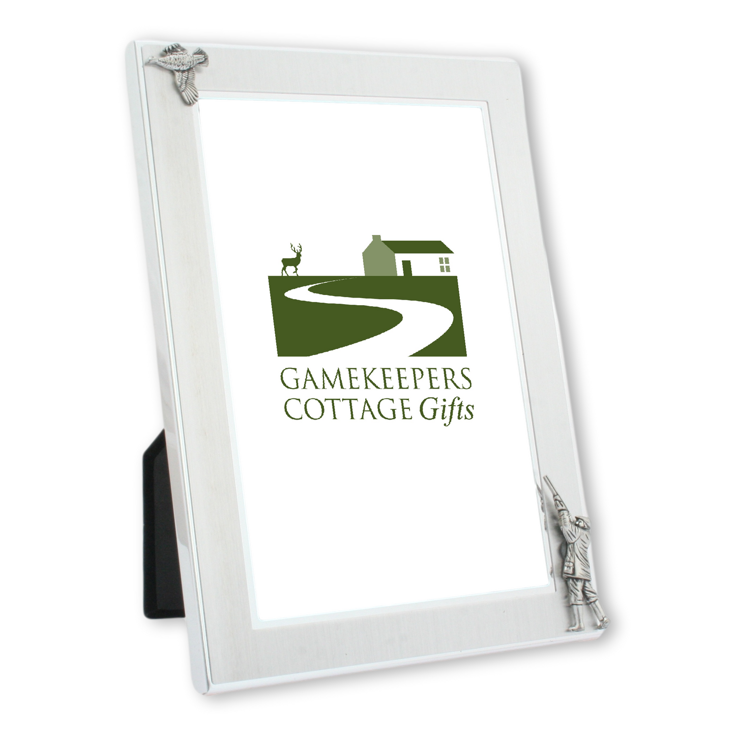 Game Bird Shooting Metal Photo Frame Engraved