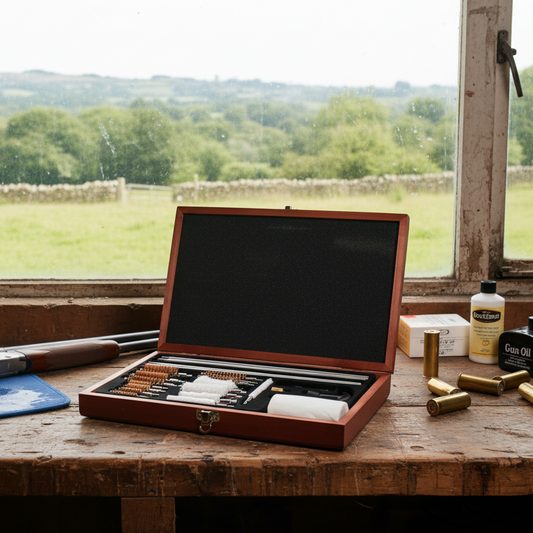 Woodfen Gun Cleaning Kit on Bench