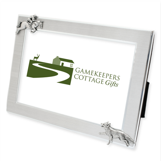 Fox Hunting Metal Photo Frame 6"x4" Personalised