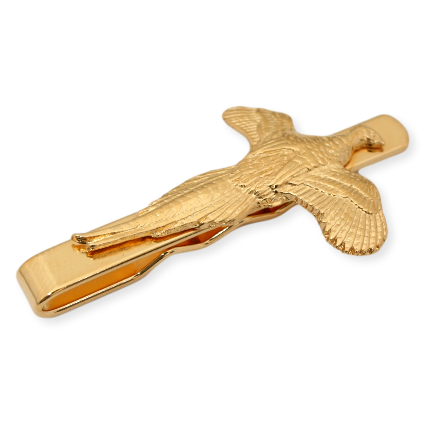 Cock Pheasant Game Shooting Tie Slide Pewter or Gold Plate