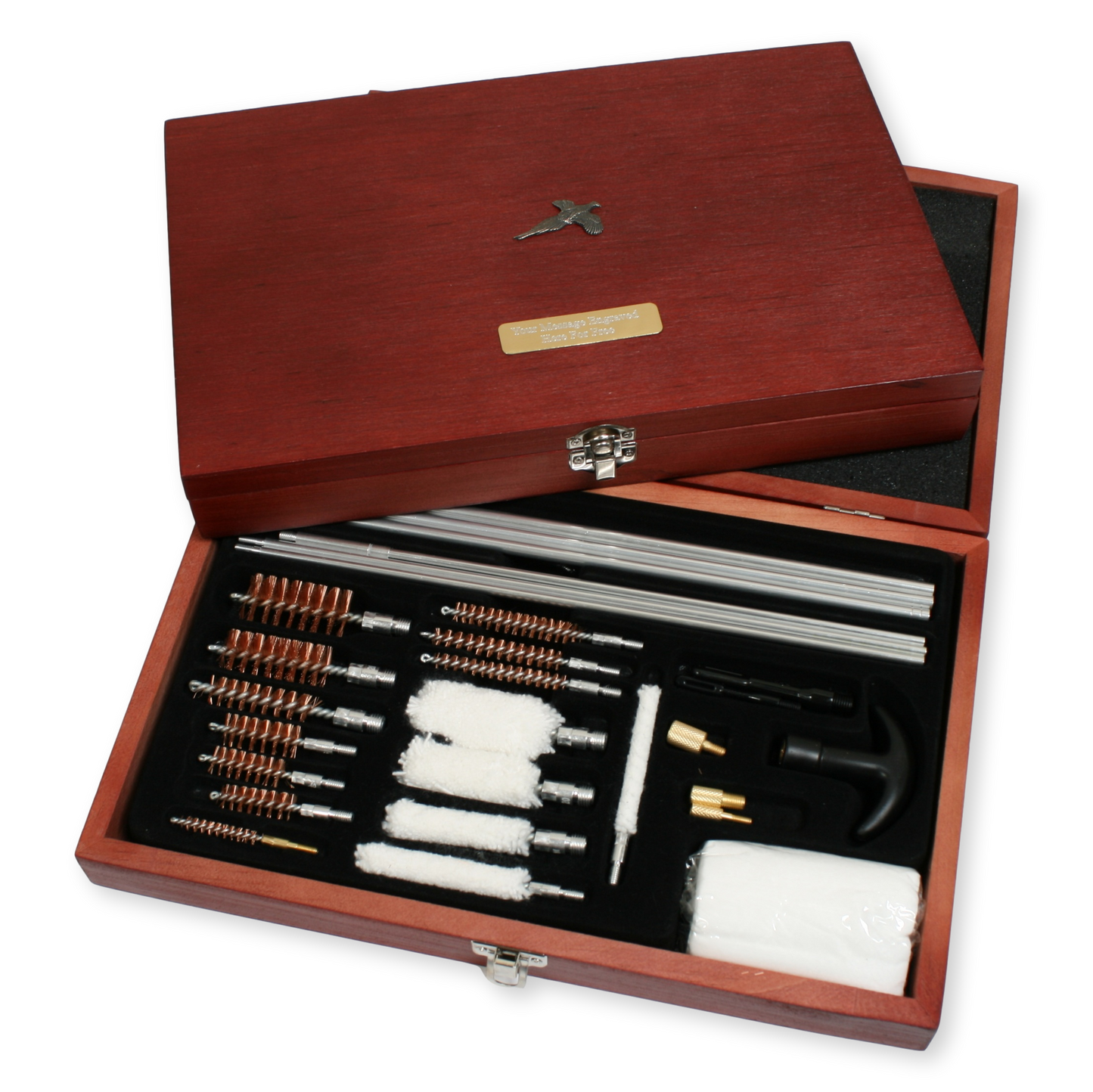 Pheasant Shooting Design Shotgun & Rifle Cleaning Kit With Engraving Plaque