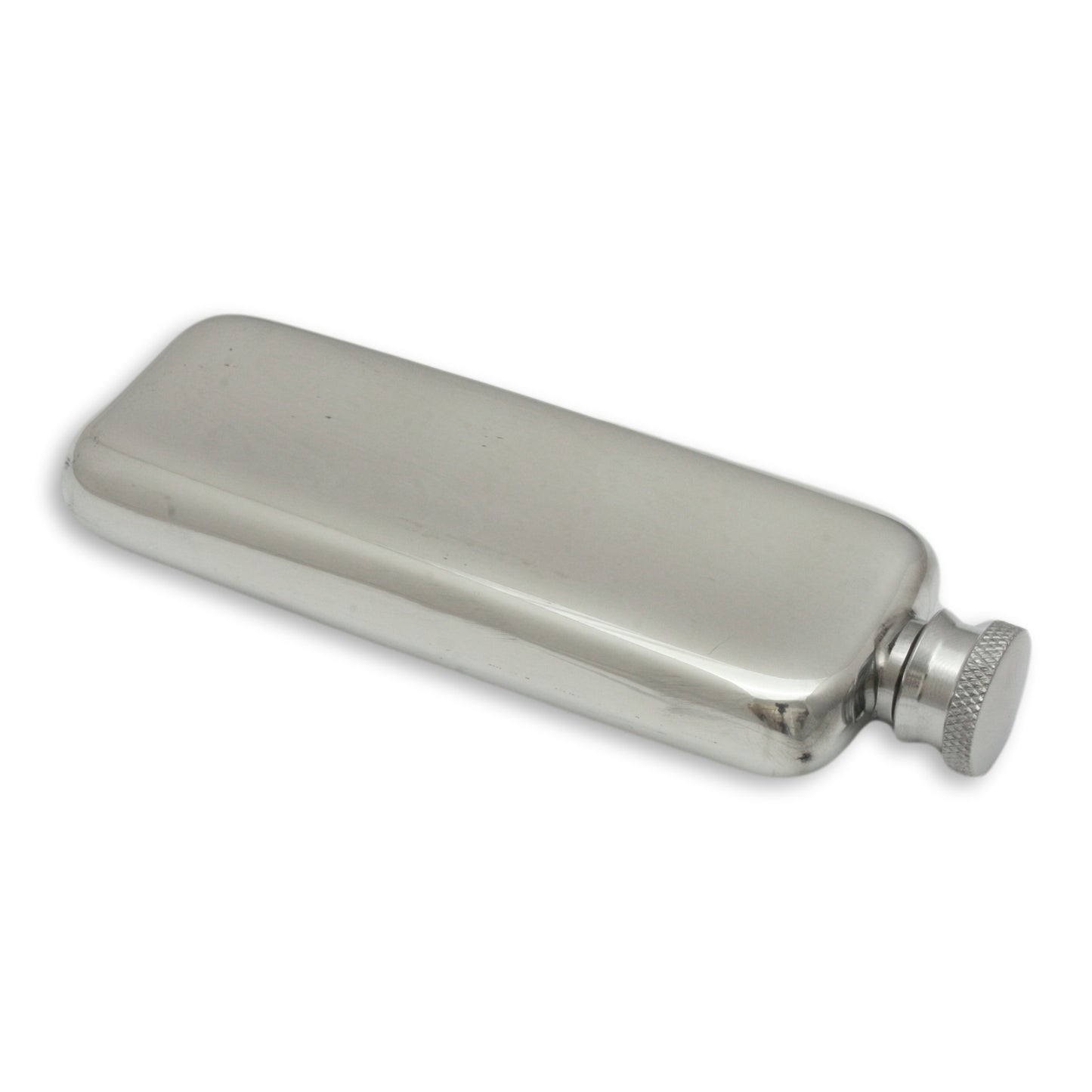 Ladies Pewter Hip Flask Back