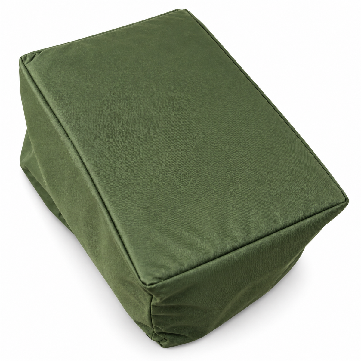 Personalised Canvas Log Carrier Bag In Olive Green