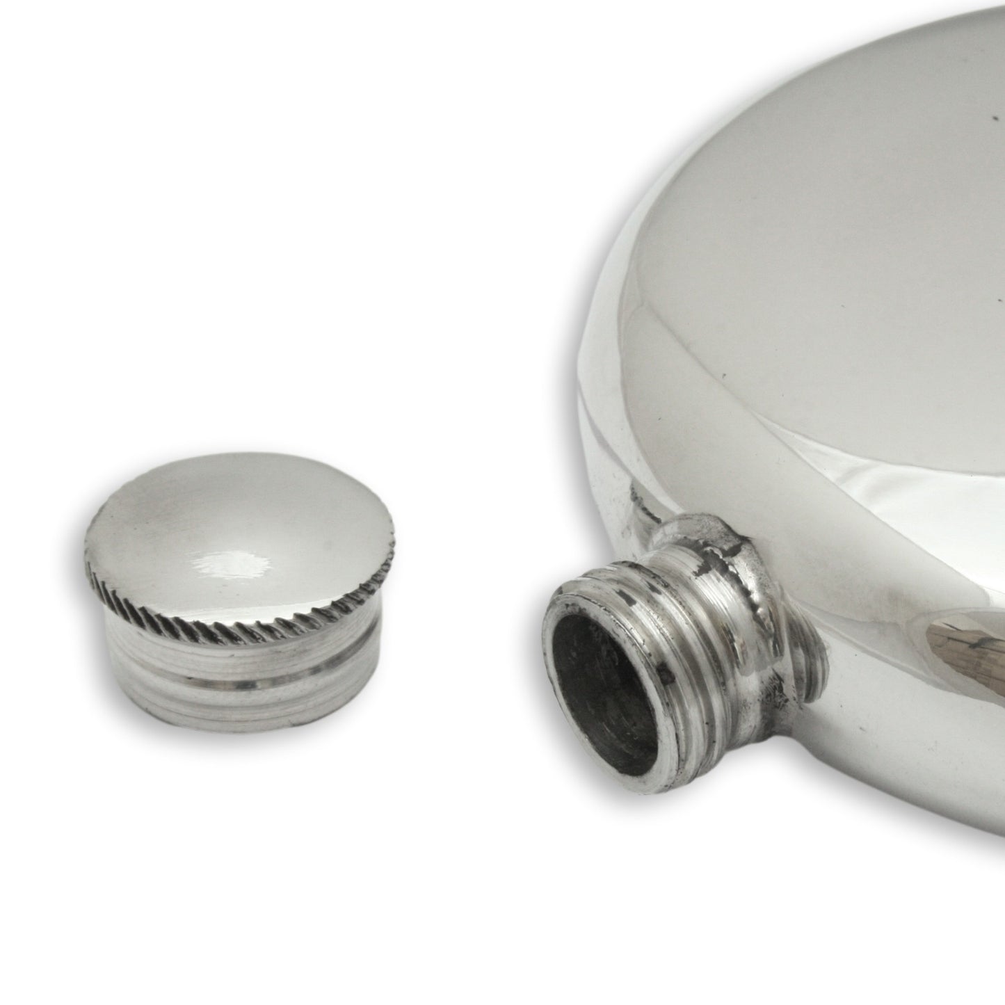 Round Hip Flask Lid