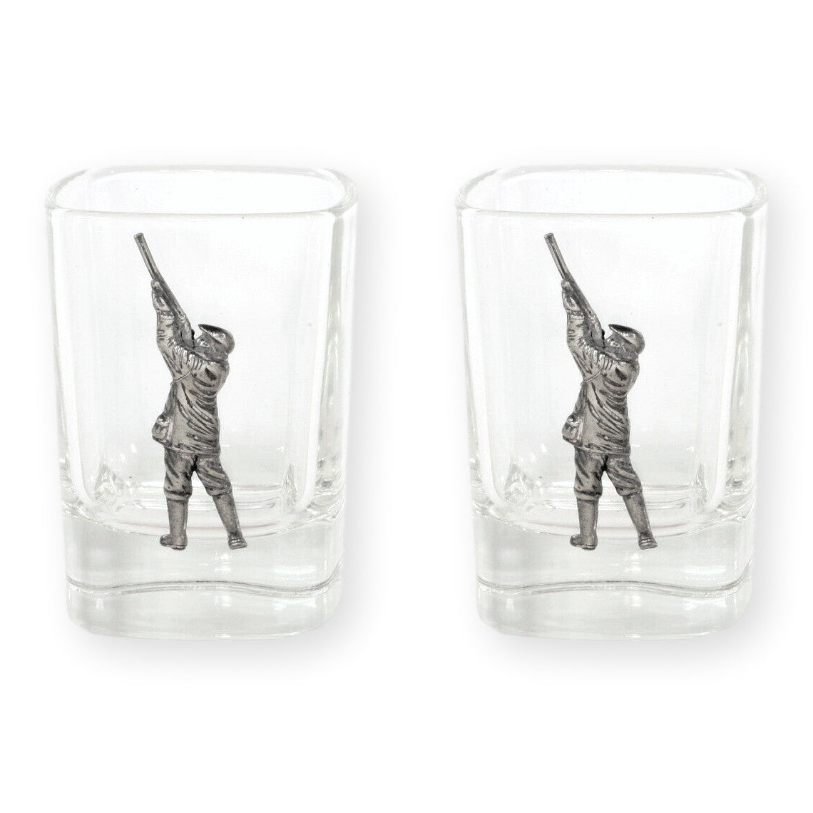 Game Shooting Design Pair of Spirit Shot Glasses