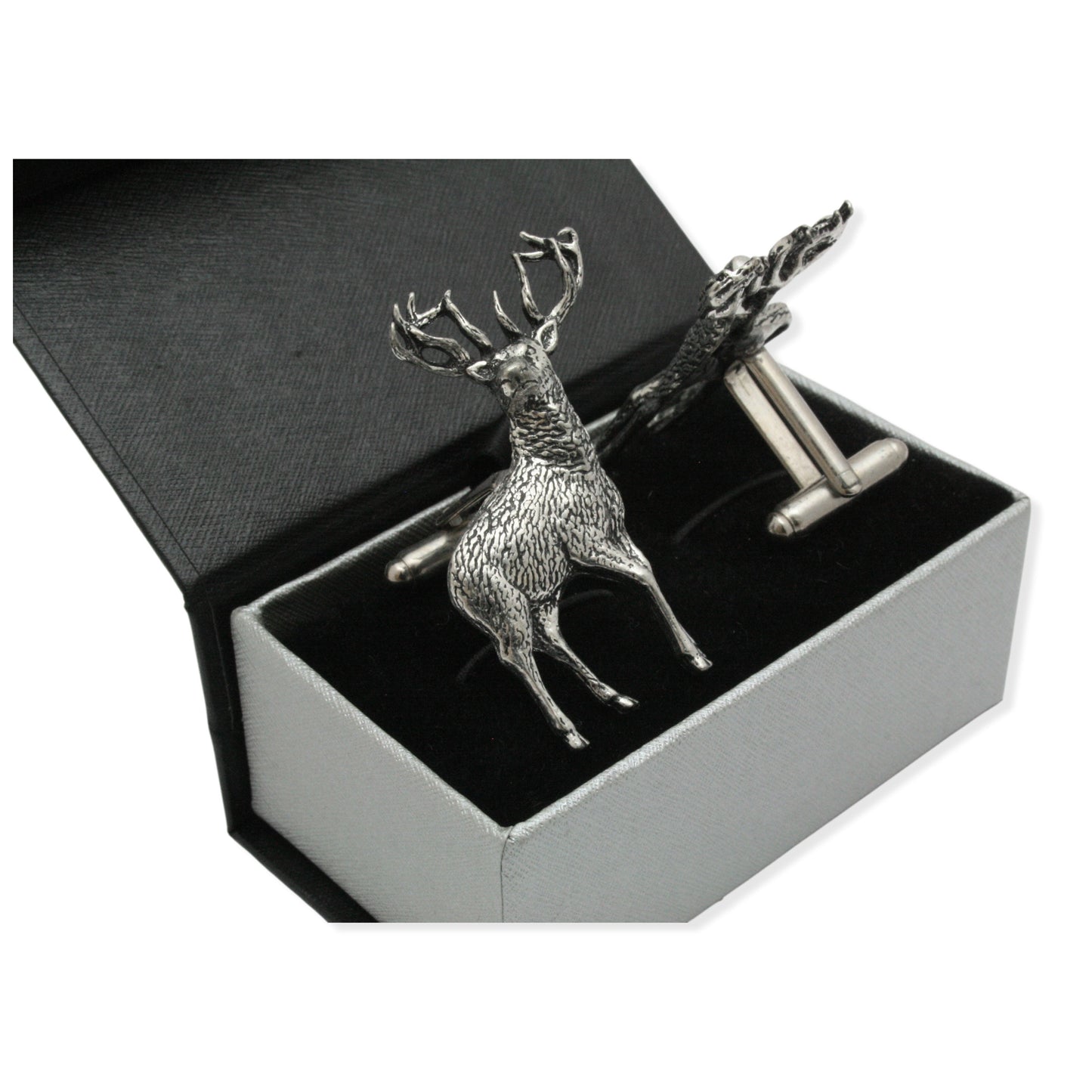 Standing Stag Pewter Cufflinks