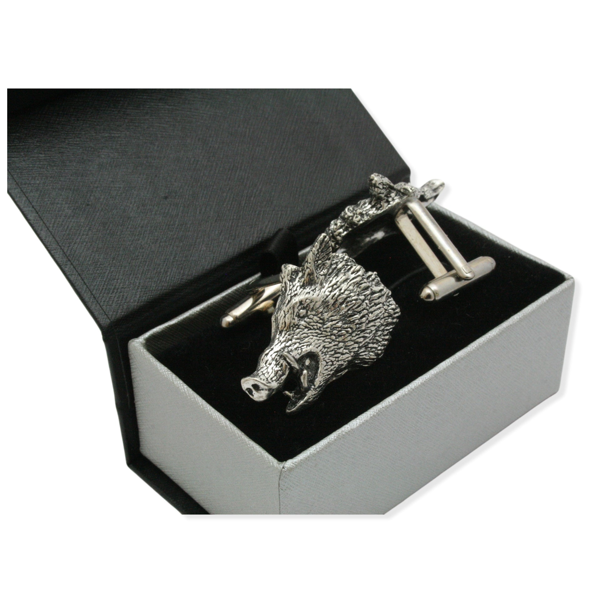 Wild Boar Pewter Cufflinks