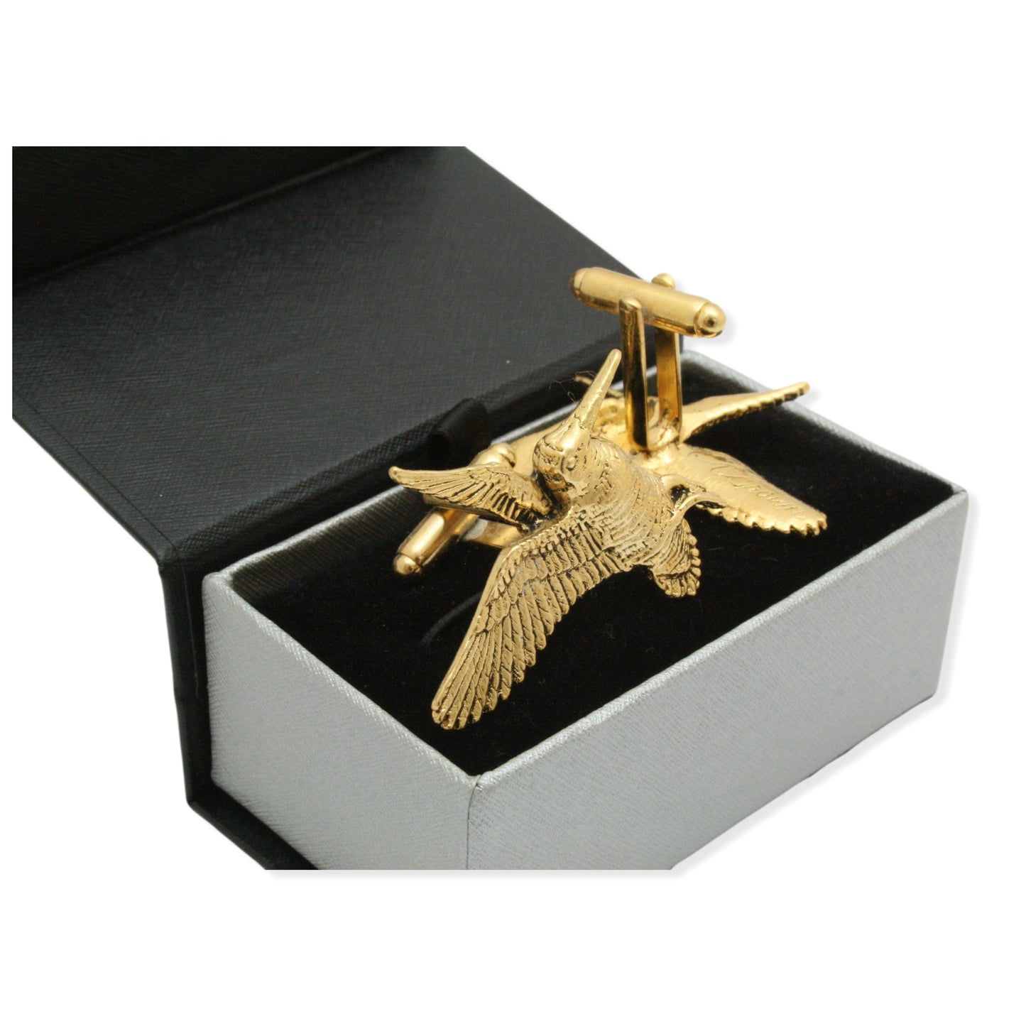 Woodcock Gold Cufflinks