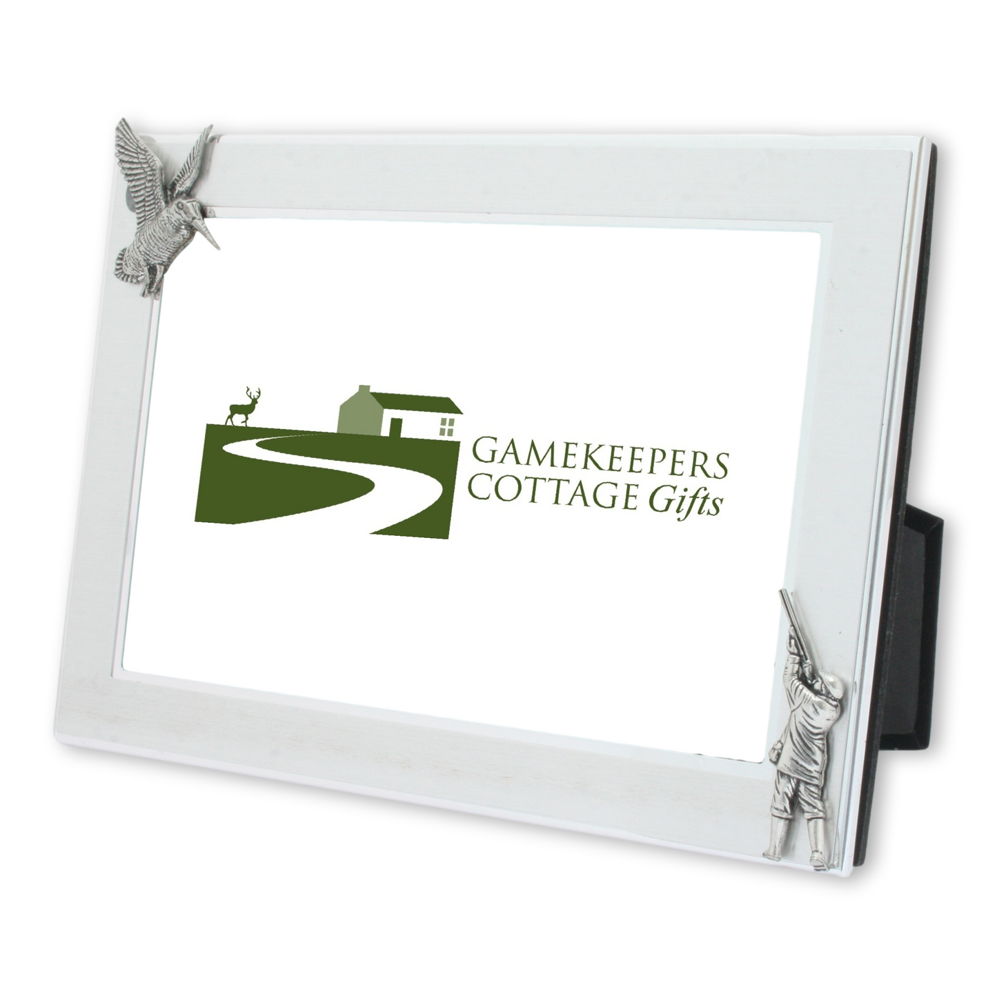 Game Bird Shooting Metal Photo Frame Engraved