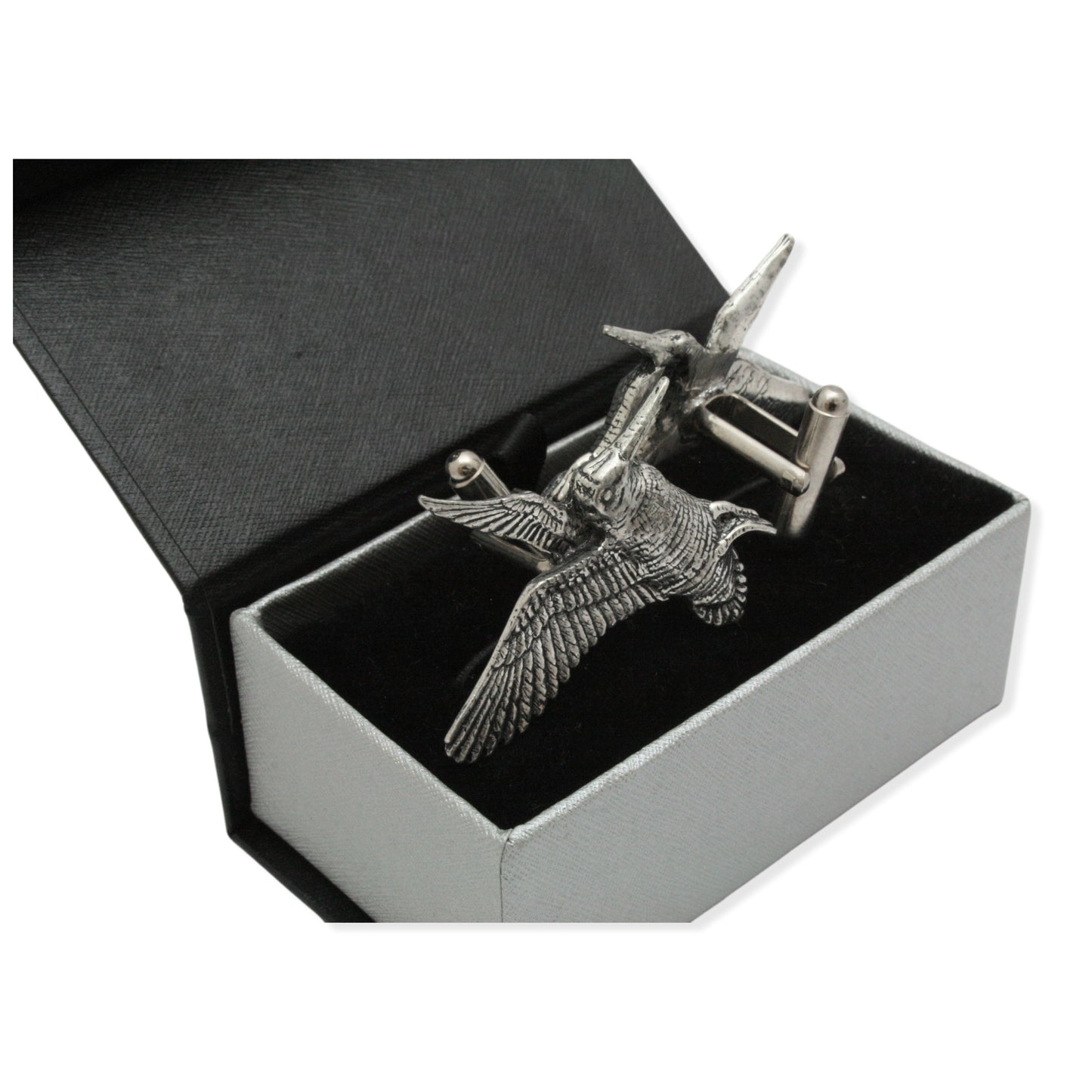 Woodcock Pewter Cufflinks