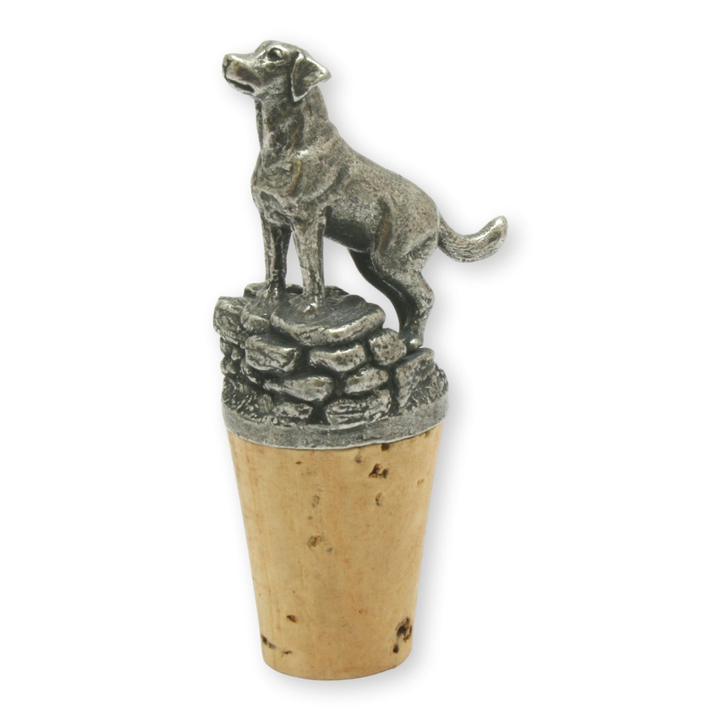 labrador wine Stopper side