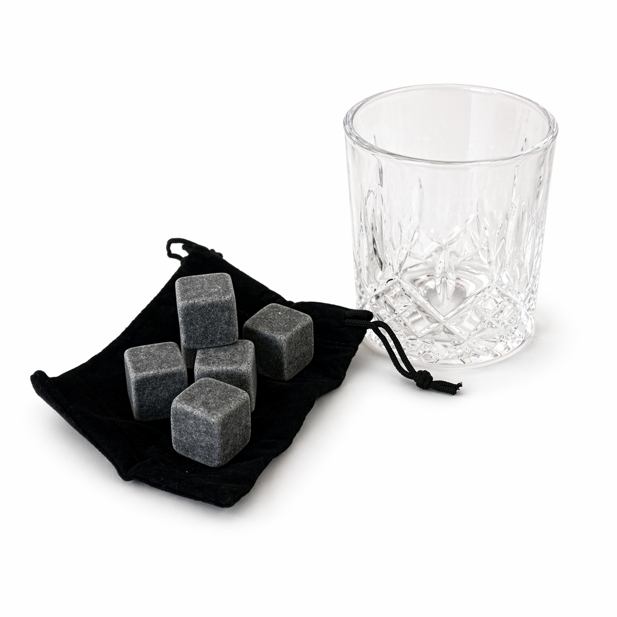 Shooting Scene Tumbler and Whiskey Stone Set In Wooden Gift Box