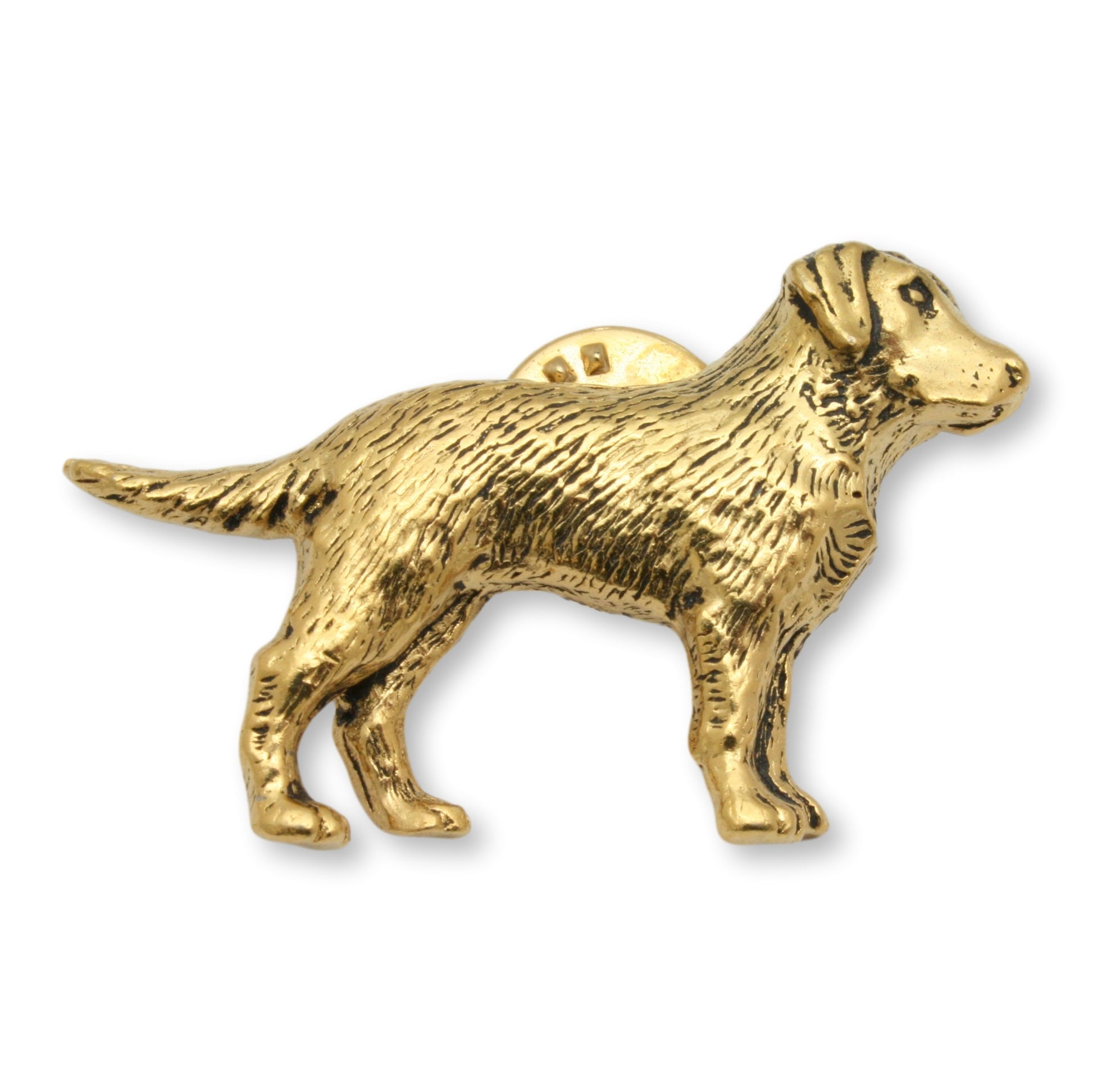 Gold Labrador Pin Lapel