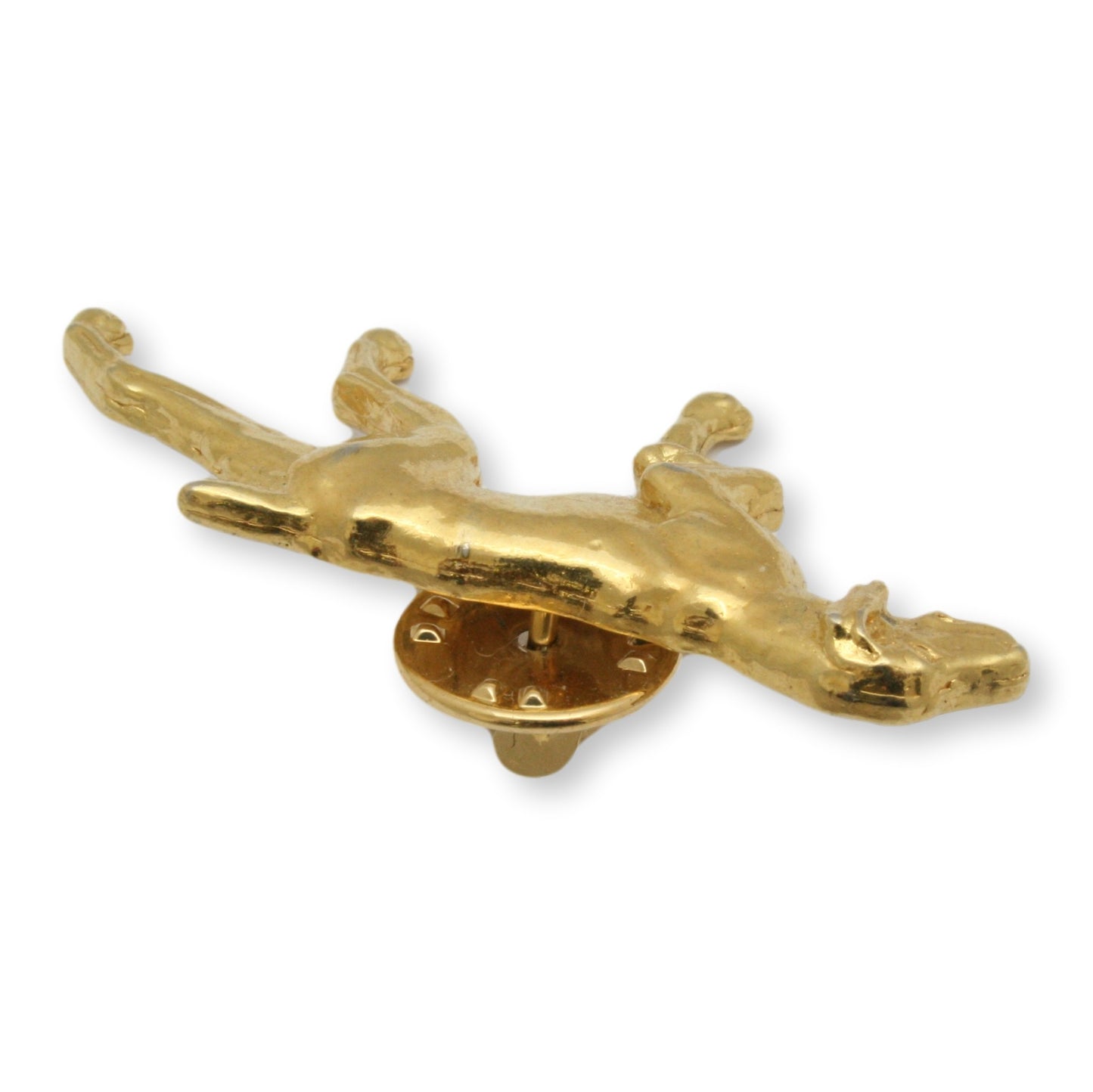 Gold Pointer Pin Lapel Back