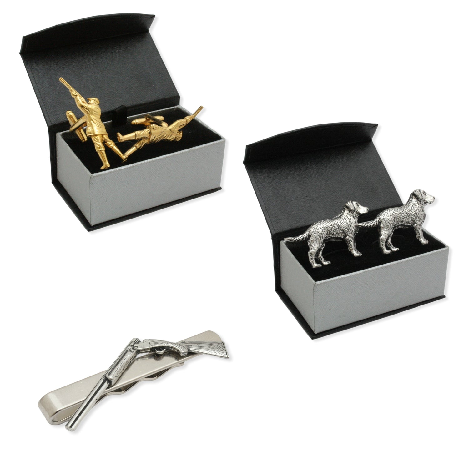 Set Of Gold Game Bird Cufflinks