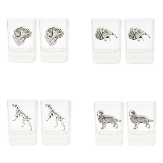 Gundogs Design Elevenses Pair of Spirit Shot Glasses