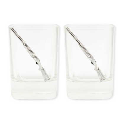 Game Shooting Design Pair of Spirit Shot Glasses