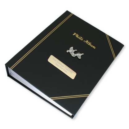 Gamebirds Shooting Album In Blue Red or Black Free Engraving