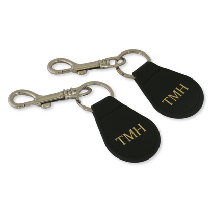 Personalised Clip On Leather Cartridge Bag & Gun Slip Tag 4 Colour Options