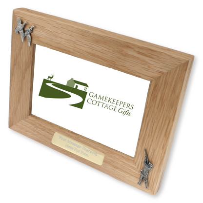 Gamebird Shooting Wooden Photo Frame With Engraving