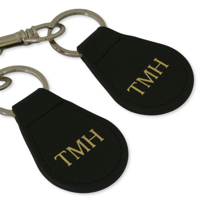 Personalised Clip On Leather Cartridge Bag & Gun Slip Tag 4 Colour Options