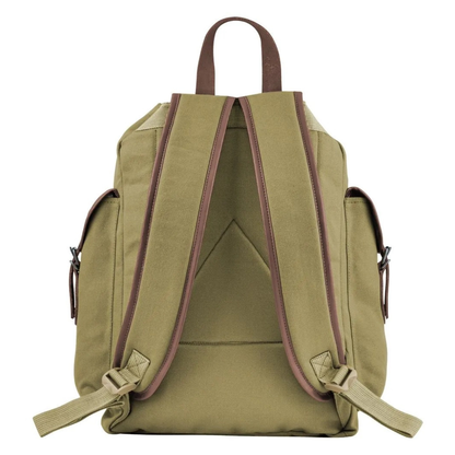 Personalised Canvas Day Rucksack Embossed Initials