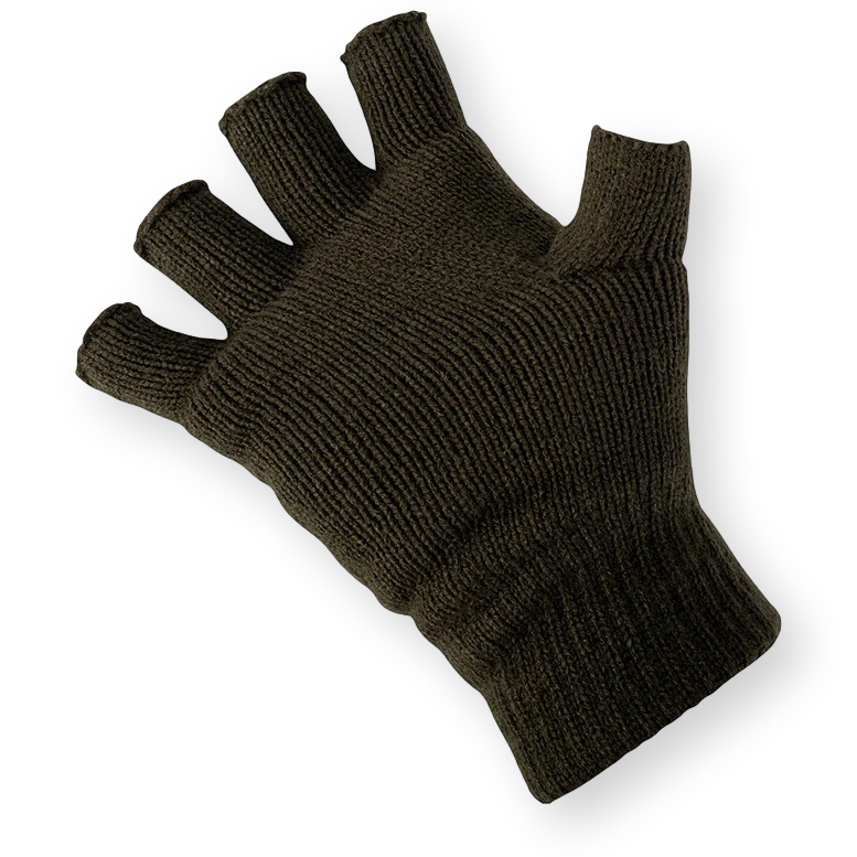 Fingerless Mitts Olive Green