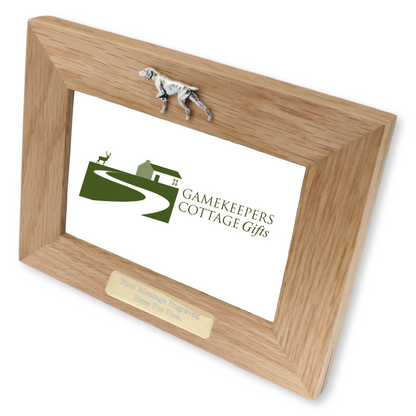 Gun Dog Wooden Photo Frame With Engraving