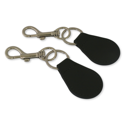 Personalised Clip On Leather Cartridge Bag & Gun Slip Tag 4 Colour Options