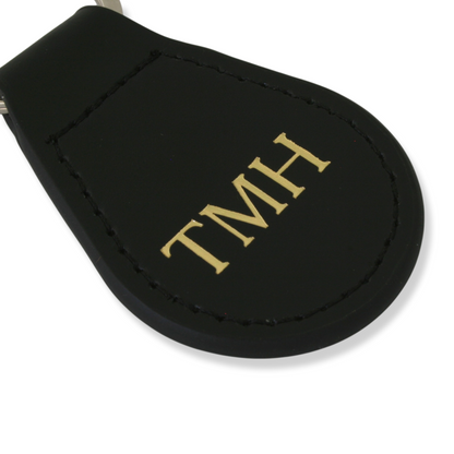 Personalised Clip On Leather Cartridge Bag & Gun Slip Tag 4 Colour Options