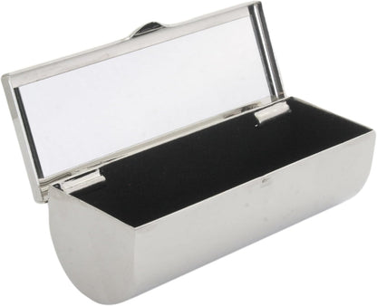 Pheasant Metal Lipstick Case with Mirror Lid