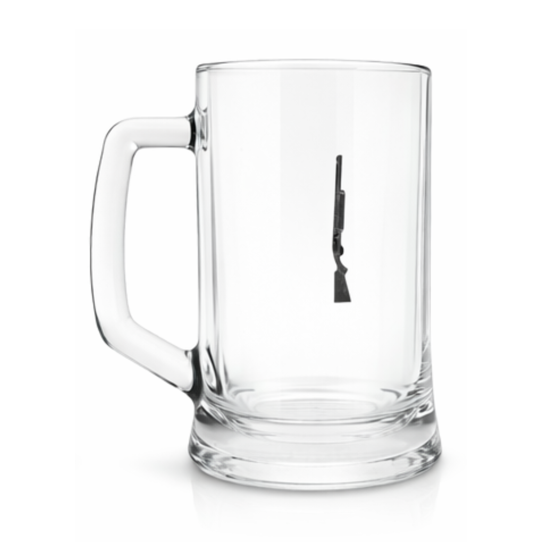 Shotgun or Rifle Glass Tankard 600ml