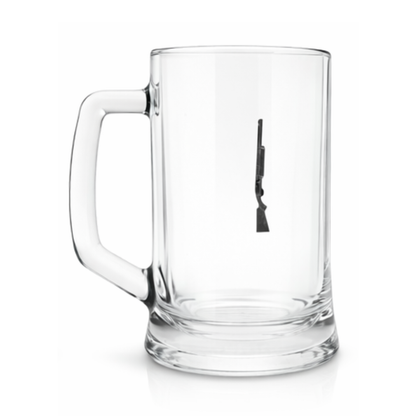 Shotgun or Rifle Glass Tankard 600ml