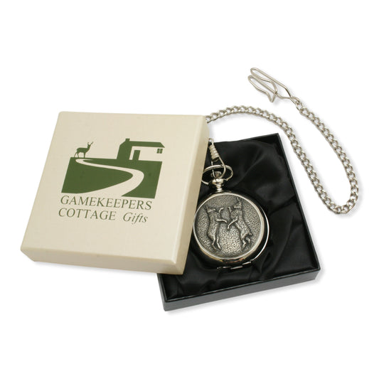 Boxing Hares Pocket Watch