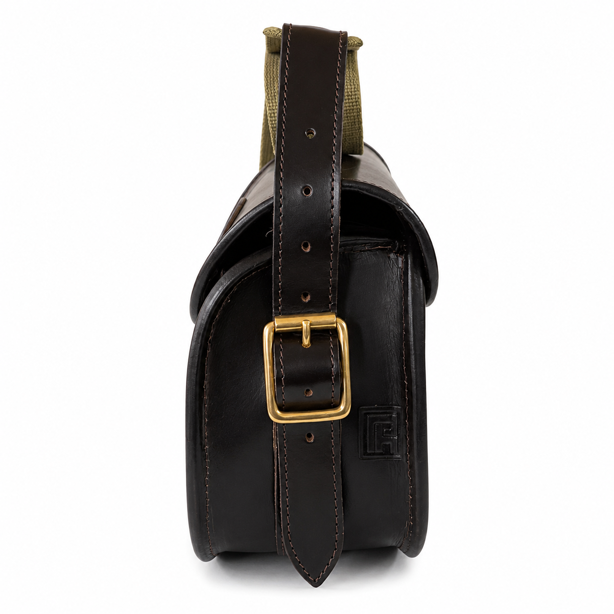 Personalised Premium Leather Shotgun Cartridge Bag