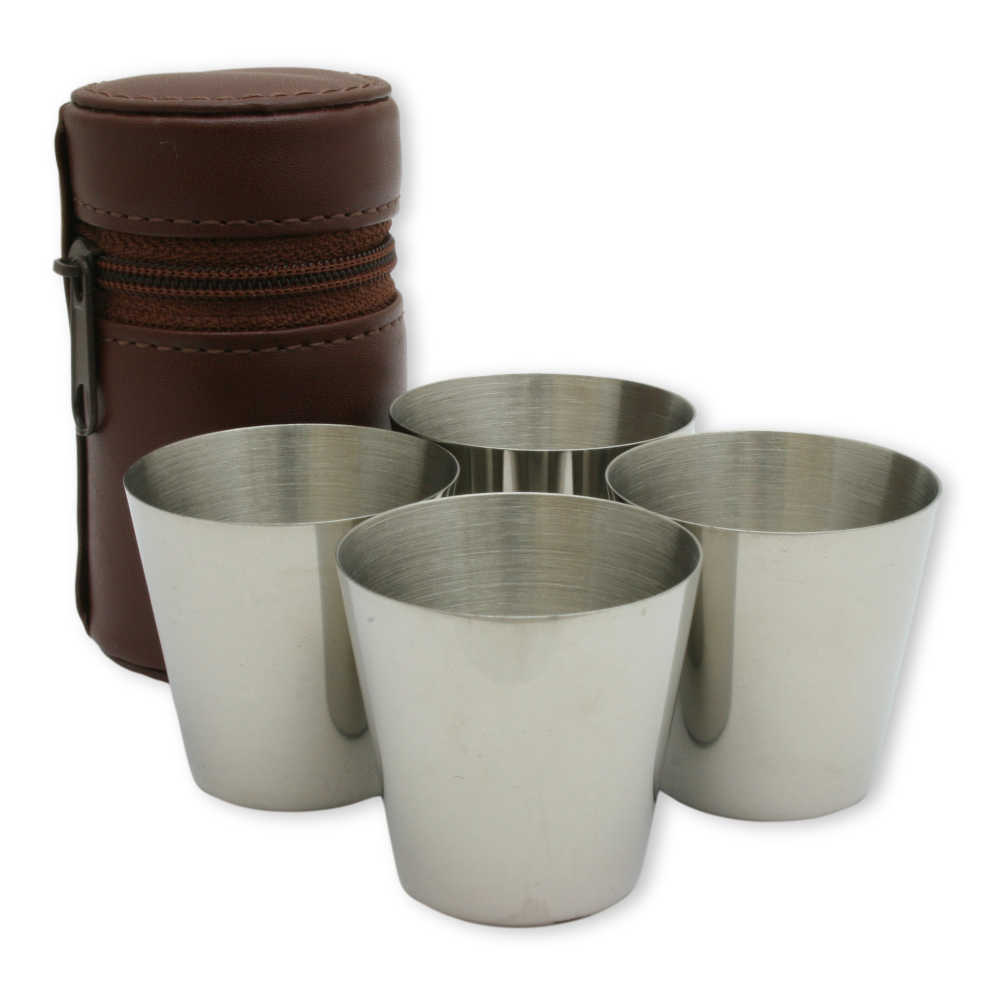 Brown Leather Cups