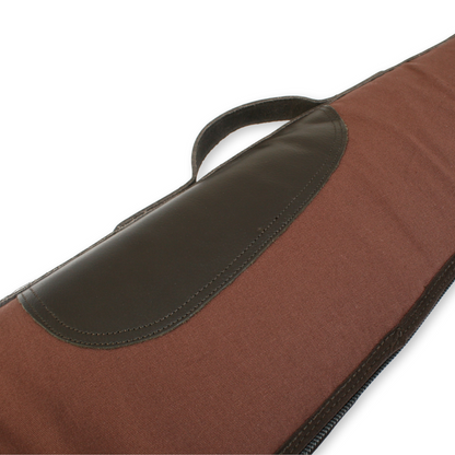 Personalised Canvas Cartridge Bag & Shotgun Gun Slip Brown