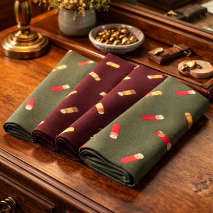 Cartridge Handkerchiefs on Dresser