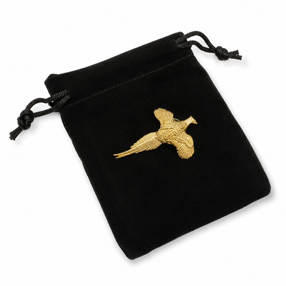 Pheasant Gold Plated Lapel Pin