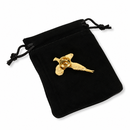 Pheasant Gold Plated Lapel Pin