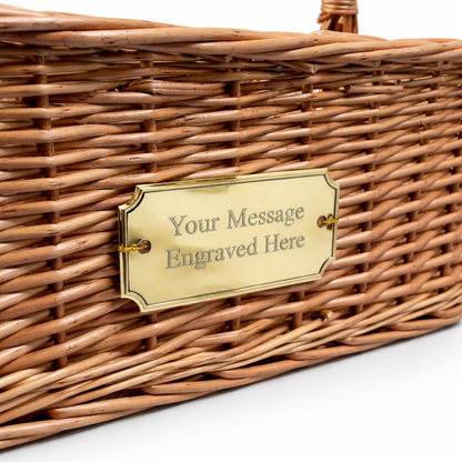 Personalised Wicker Wine Bottle Carrier Hamper Basket