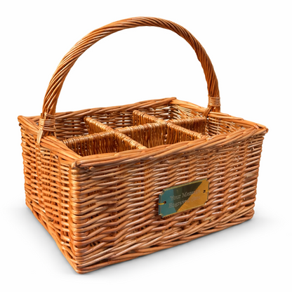 Personalised Wicker Wine Bottle Carrier Hamper Basket